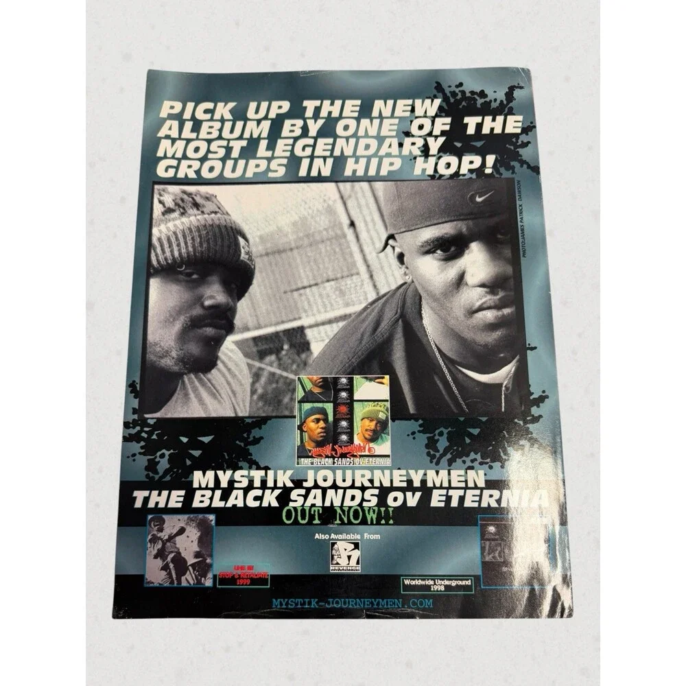 Vintage 1990s Hip Hop Promo Magazine Incomplete Missing Cover - Wu-Tang